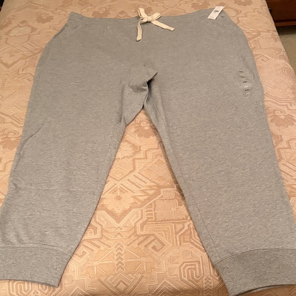 GAP Gray Heather Fleece Joggers / XXL/ NWT - Picture 3 of 14